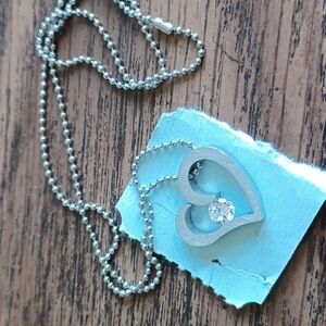 Steelx Silver Heart Necklace